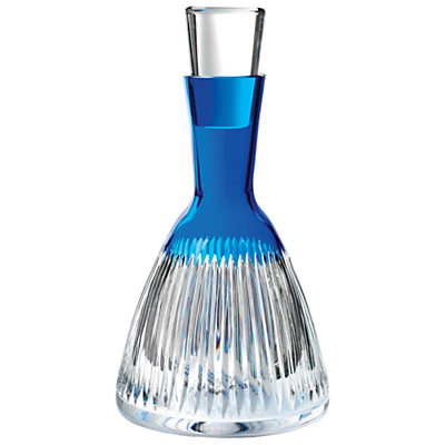 Waterford Cut Lead Crystal Glass Mixology Decanter, Blue